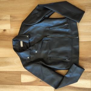 Toni Faux Leather Jacket Black Size Small S Altar'd State Perfect